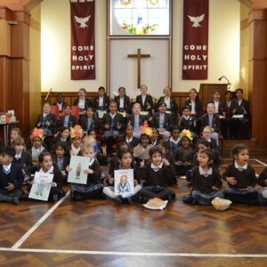 Students in the hall