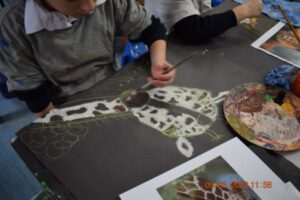 Student painting