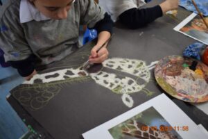 Student painting