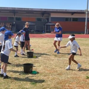 Students playing